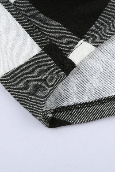 Print Colorblock Long Cardigan